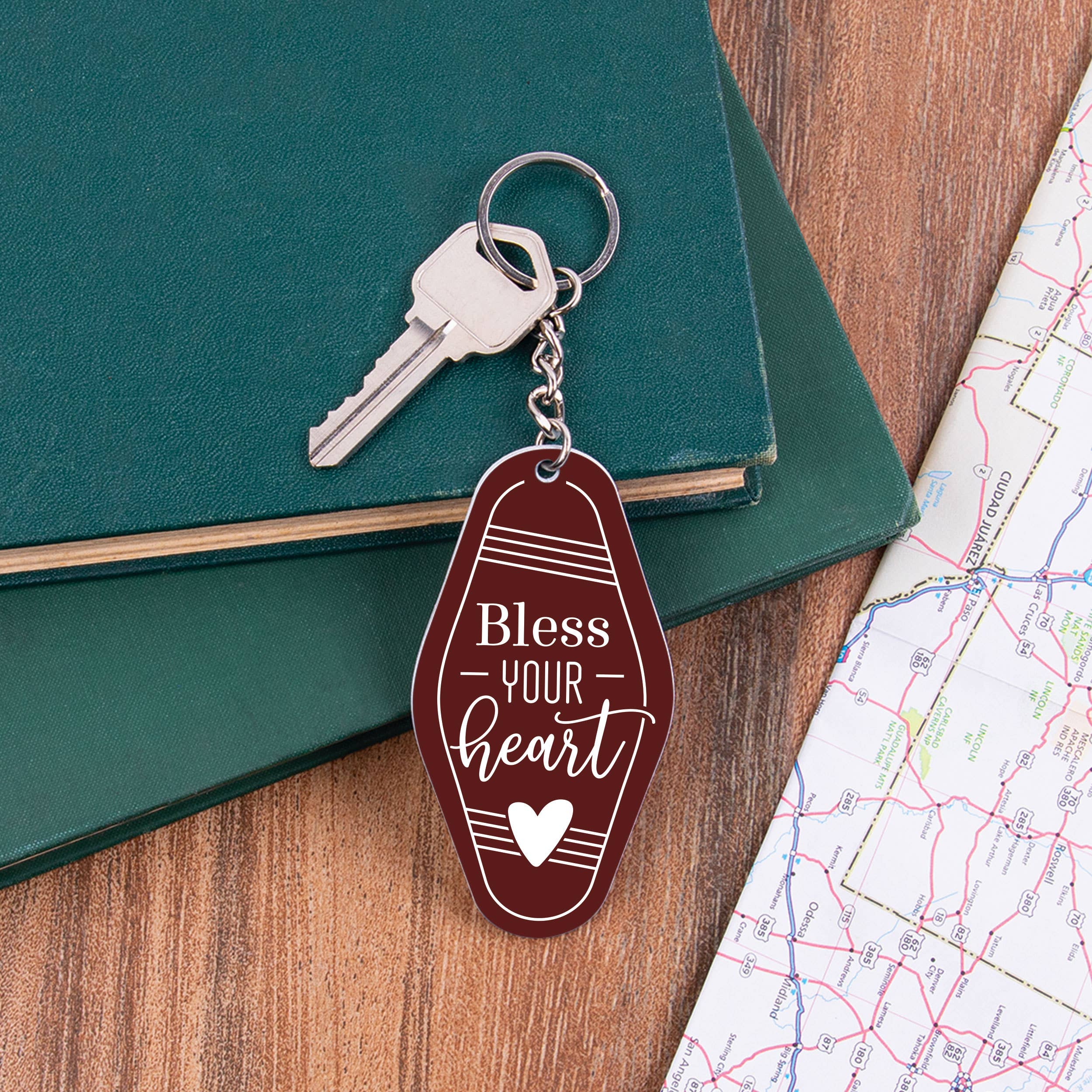Bless Your Heart Vintage Engraved Key Chain
